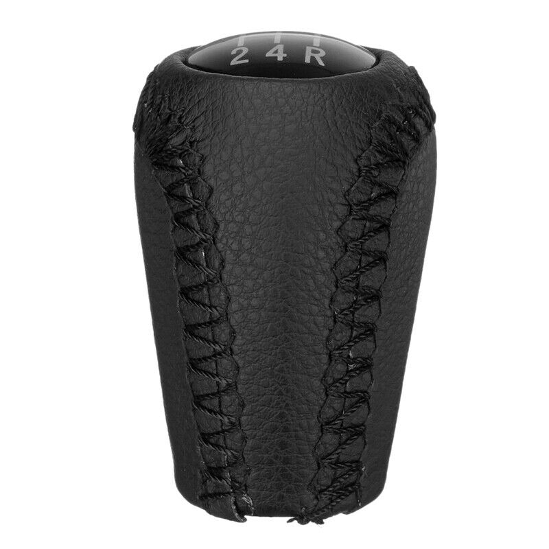5-Speed Pu Leather Gear Shift Knob Head Shifter Black For Mazda 3 5 6 P8R6R6