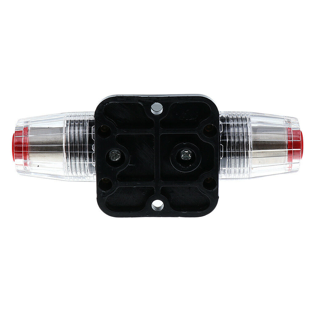 Car Boat Audio Circuit Breaker with Inline Manual Reset Fuse Holder 30A AMP
