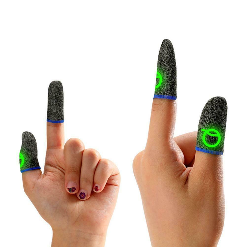 Luminous Mobile Gaming Controller Finger Sleeves Mobile Game Gloves Finger Cots
