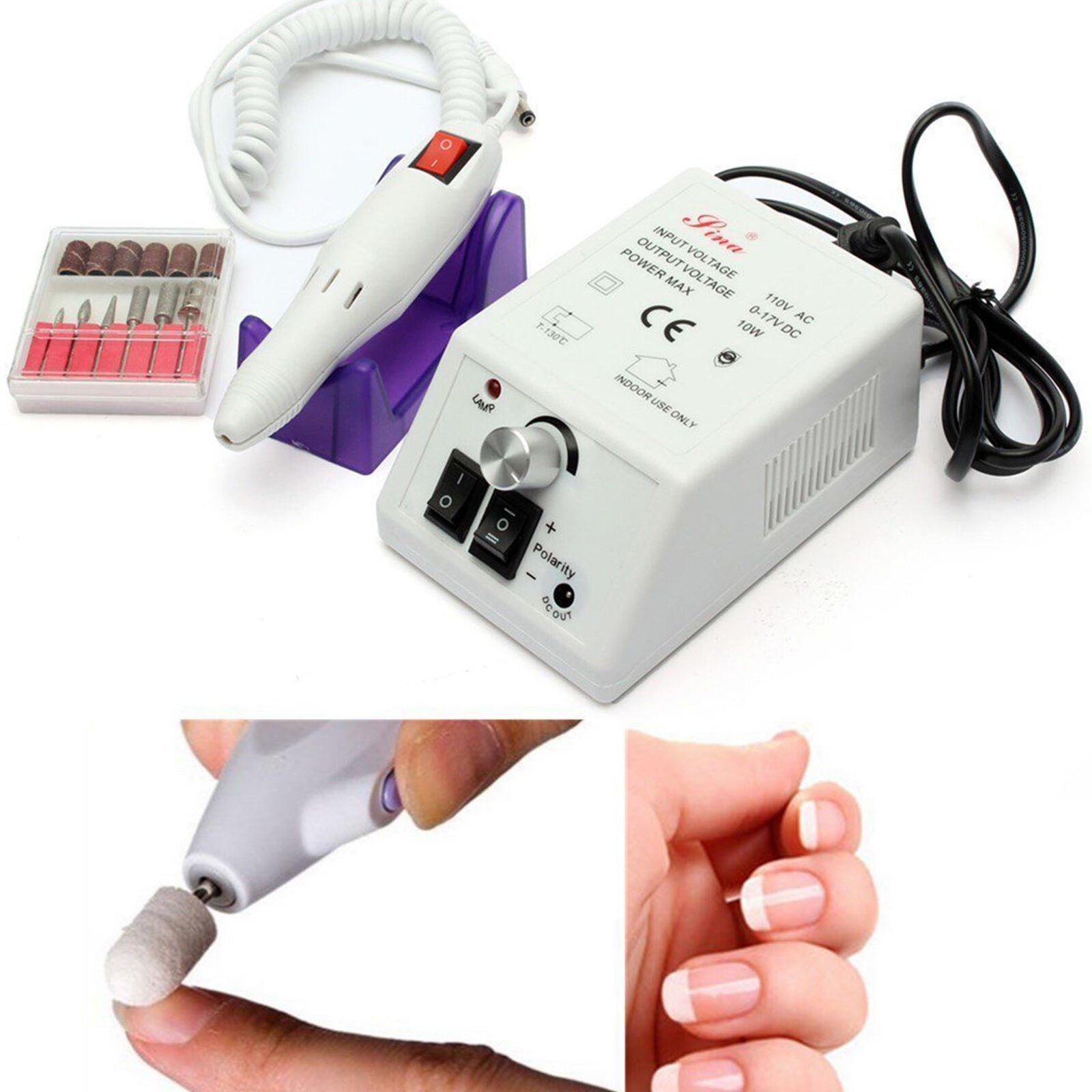 Profession Manicure Pedicure Electric Drill File Nail Art Pen Machine Kit Set