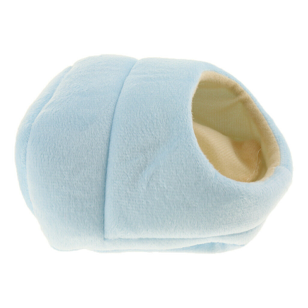 2pcs Hamster Puppy Cozy Sleeping Bag Small Pet Cave Half Covered Slipper Shape