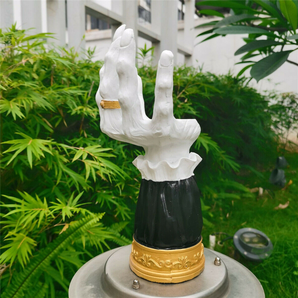Witch Hand Candlestick Halloween Prop Statue Candle Holder Gothic Ornament Gift