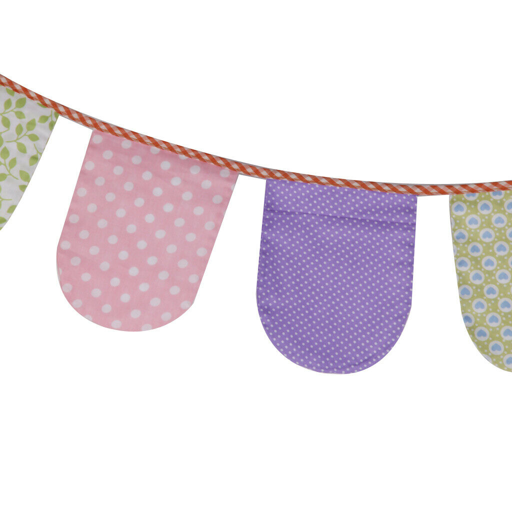 Multiple Pattern Fillet Flags Banner for Decor Tent/Home/Birthday Party