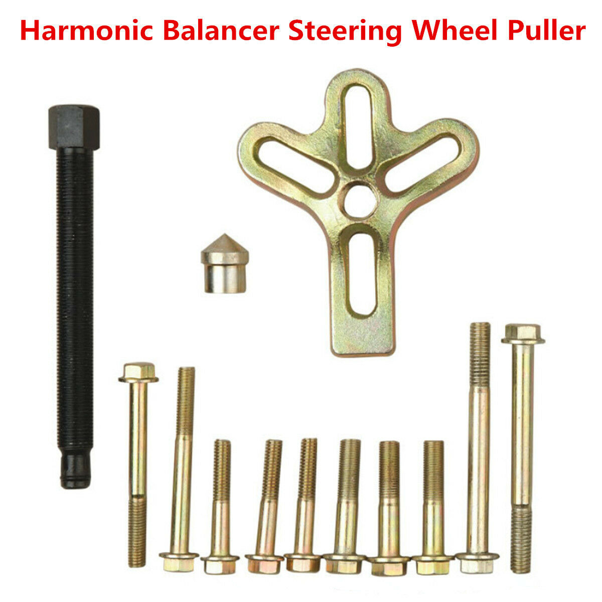 Carbon Steel Harmonic Balancer Steering Wheel Pulley Puller Gear Crankshaft Tool