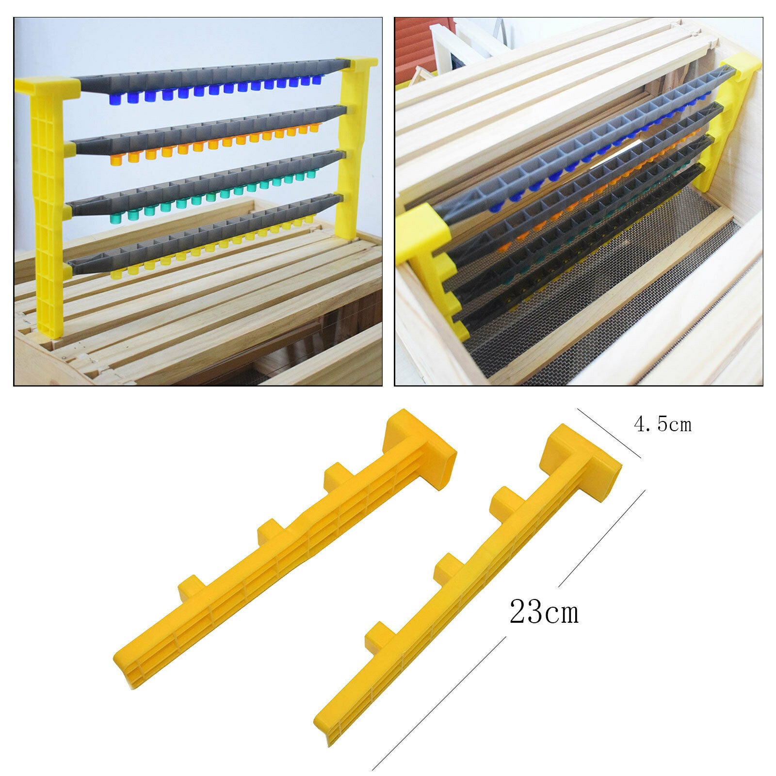 2PCS Plastic Bee Hive Frame Rack Spacer Stand Holder Beekeeping Equipments