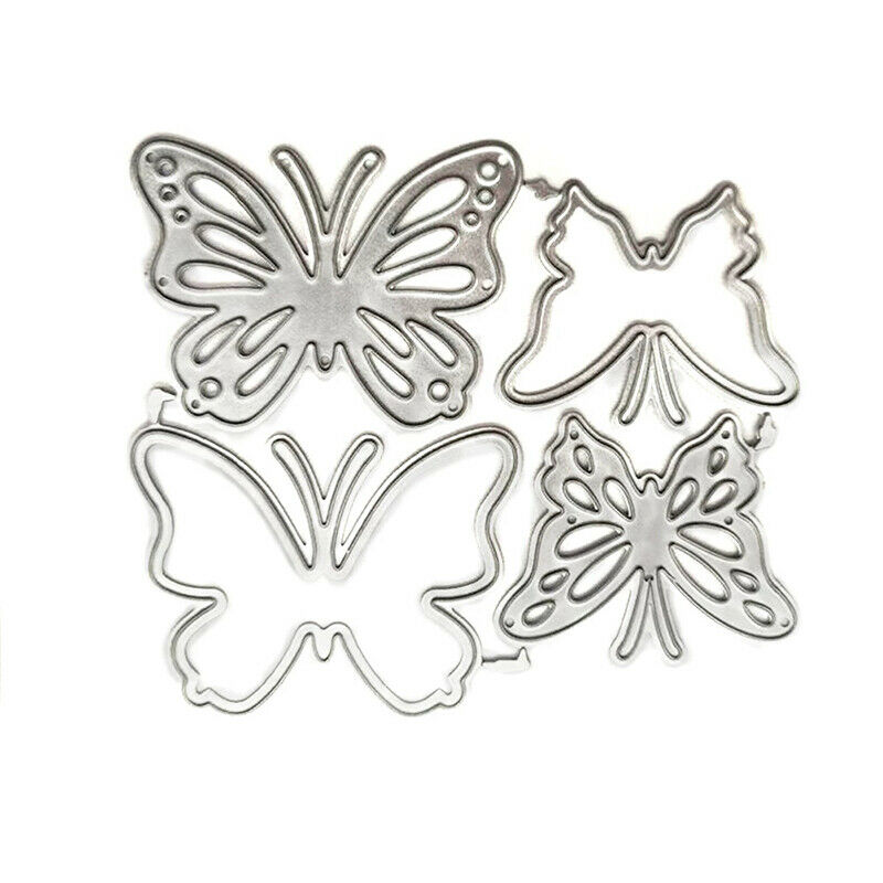 4 PCS Butterfly Metal Cutting Dies DIY Cards Stencils Card Mold Crafts Di.l8