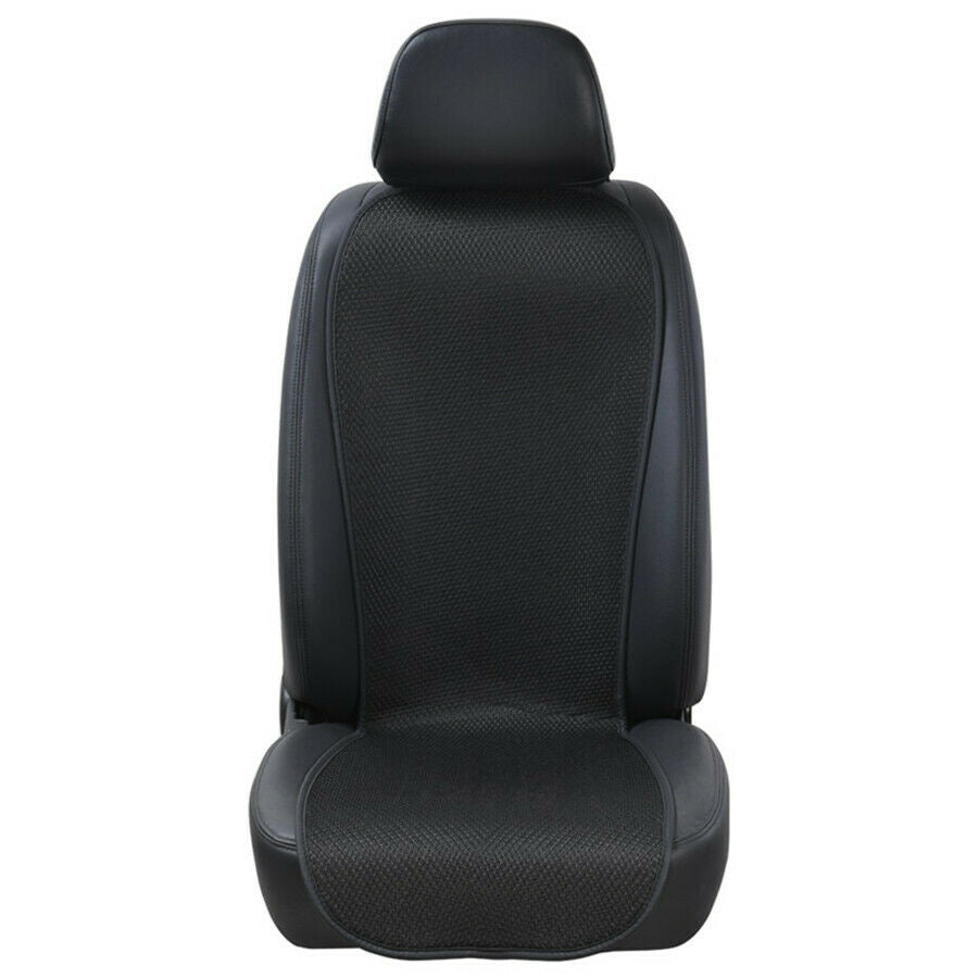 1PC Breathable Ice Silk Weave Cooling Seat Cover Summer Cushion Universal Black