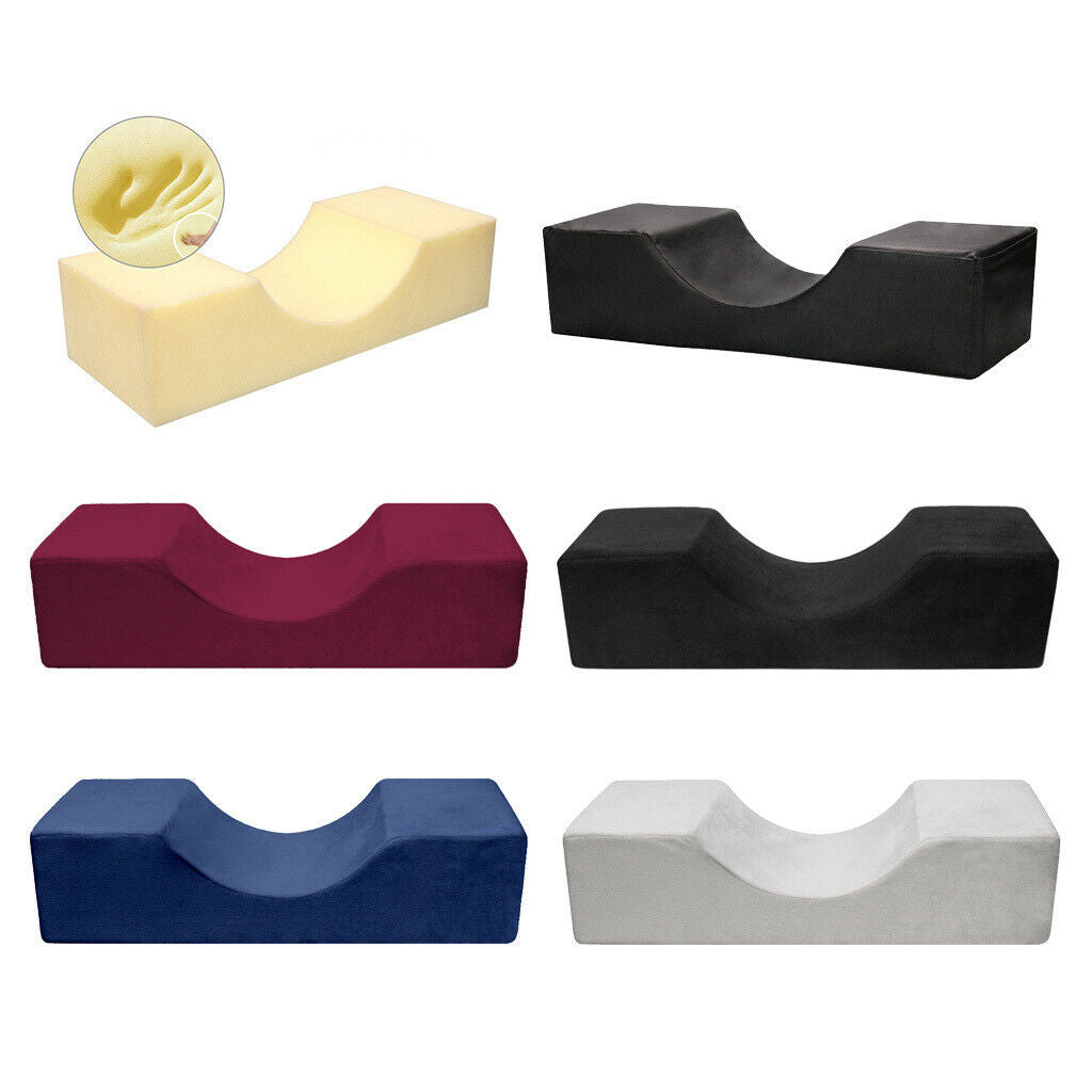 2x Eyelash Extension Pillow Momory Foam Beauty Salon Pillow 50x20x13cm