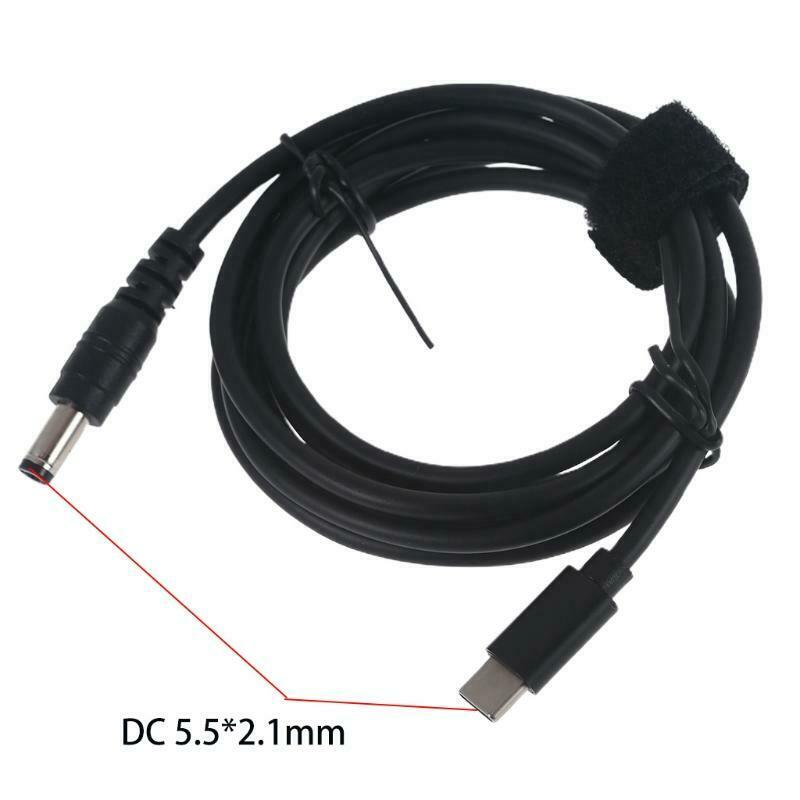 Fast Charging USB-C Type-C to DC 5.5x2.1mm Cable Charging Accessories PD 65W