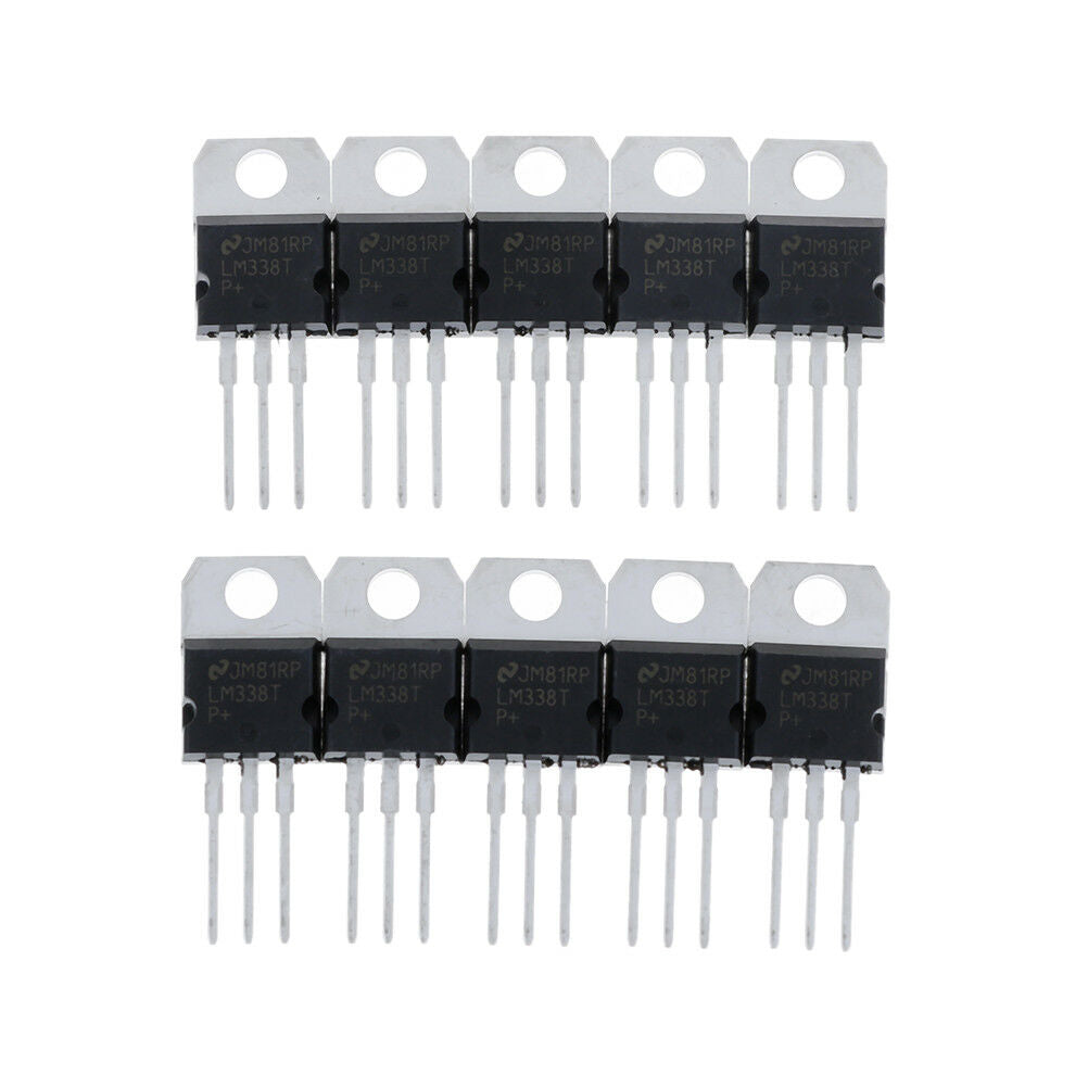 10Pcs LM338T LM338 voltage regulator 1.2V to 32V 5A TO-220 Fad JBBACAWMBECAH SJ