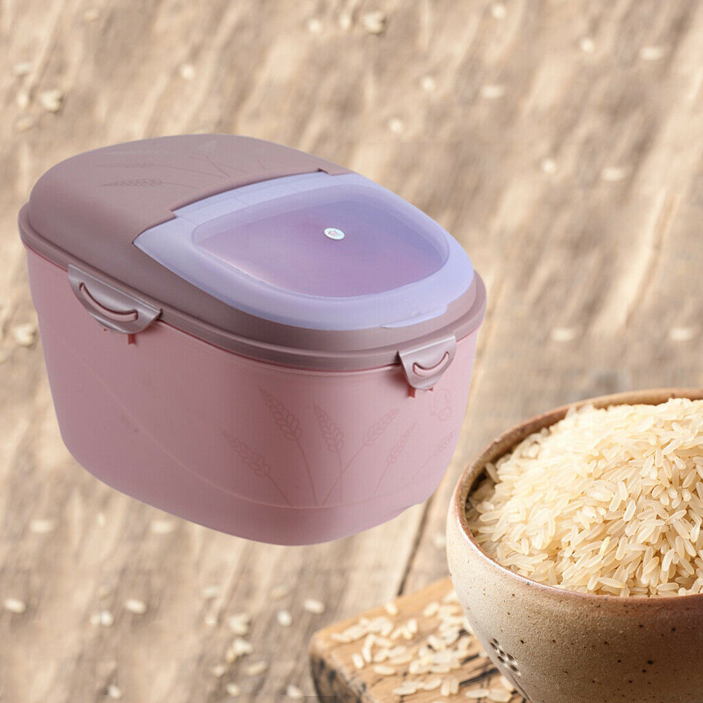 10kg Food Storage Container Airtight Cereal Rice Container Bin with Lid