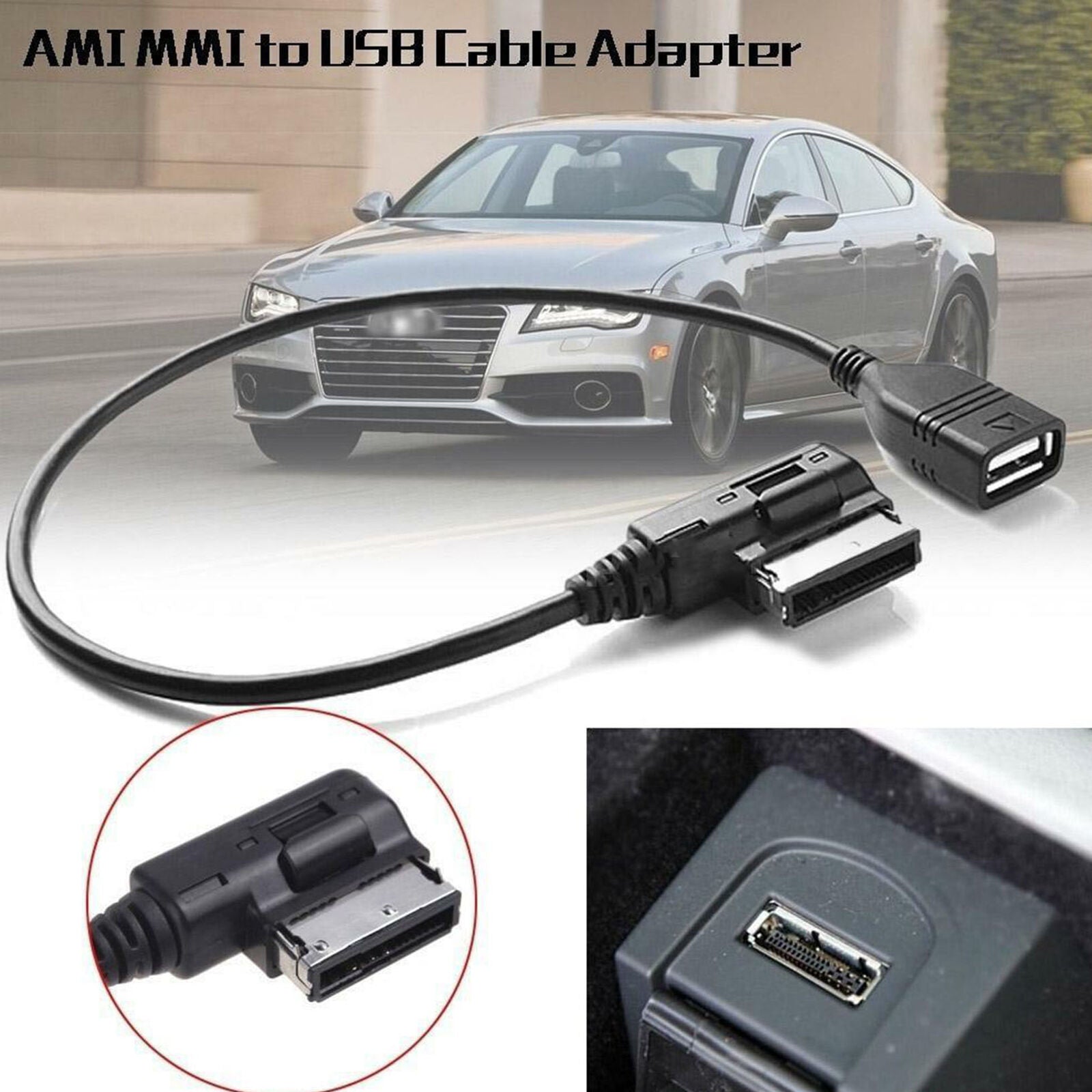Music Interface Adaptor AMI MMI USB Cable For Audi A3 A4 A5 A6 A8 Q5 Q7 Q8