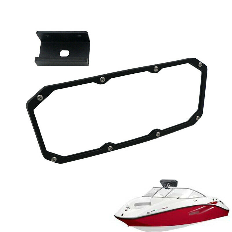 Marine Boat Yacht Square HD Glass Rearview Mirror Rear View Wide Angle Safety