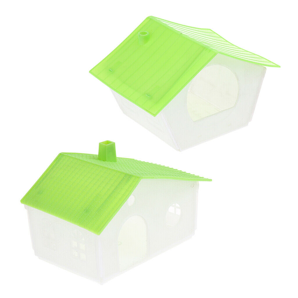 2Pcs Parakeet Nest Box Bird House Budgie Breeding Box for Lovebirds, Parrot Bird