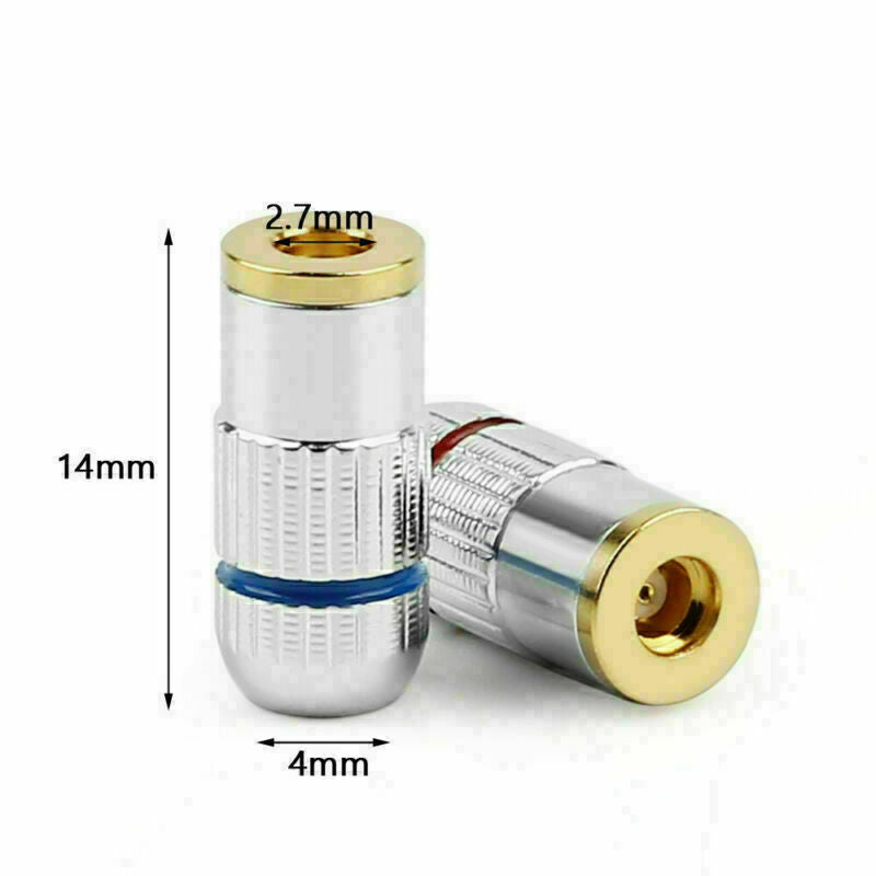 5X MMCX Female Earphone Cable Wire Connector For UE900 SE535 SE215 W20 Chrome CA