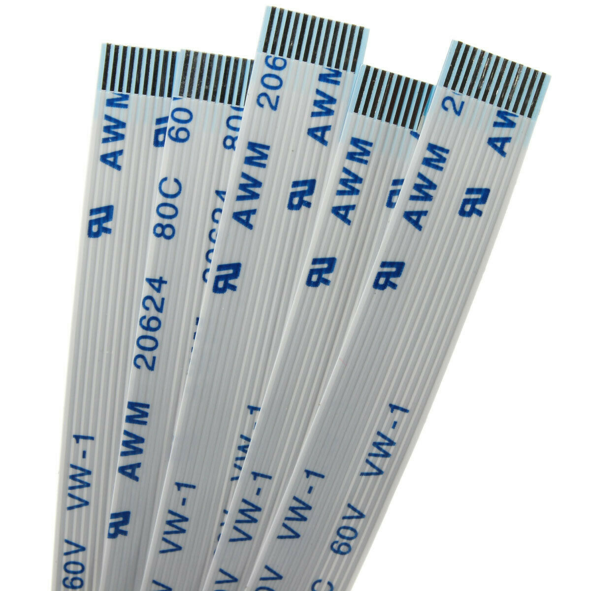 5Pcs 0.5mm Pitch 12 Pin AWM 20624 80C 60V VW-1 Flexible Flat Cable FFC 150mm