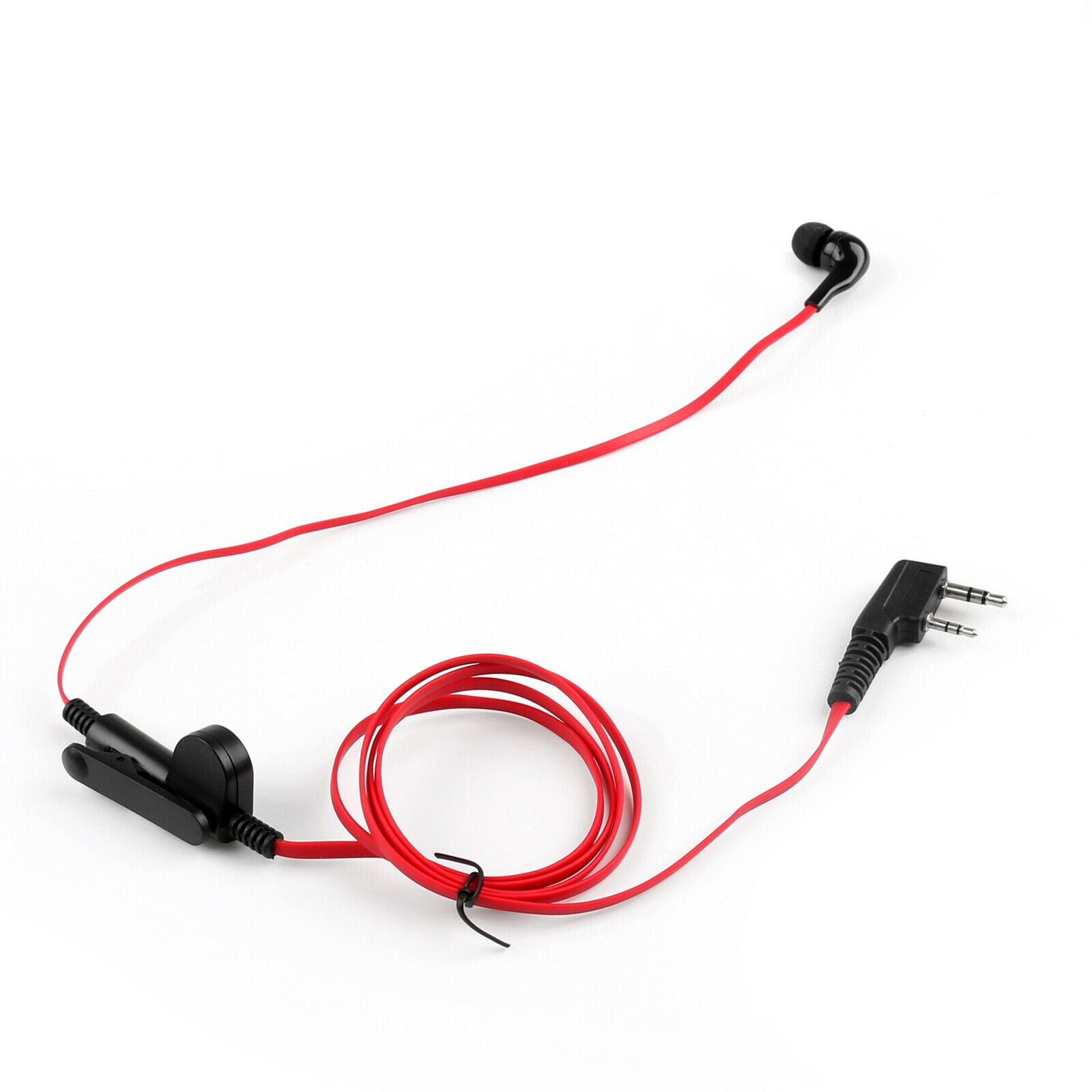 5x Headset Earpiece For Kenwood BAOFENG TYT LINTON UV-5R TG-UV2 Two Way Red CA