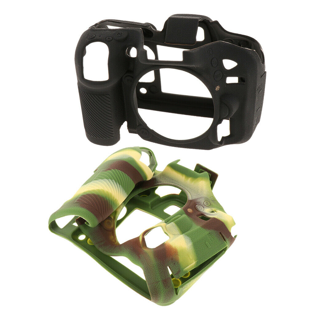 2 Pieces Professional Secure Silicone Camera Cases Bag Rubber Body Skin For