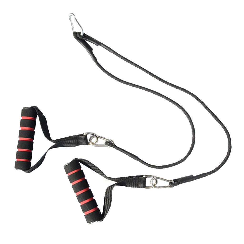 Fitness Gym Pulley Cable Machine System Pull Down Fitting Handle Foam Strap Rope