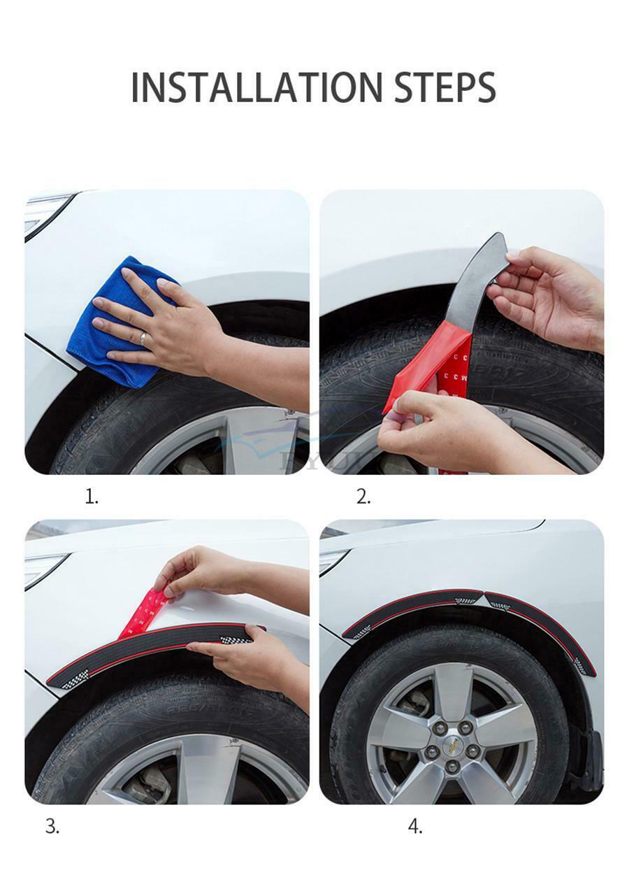 10PCS Universal Rubber Car Door Edge Guard Anti-scratch Wheel Eyebrow Protector