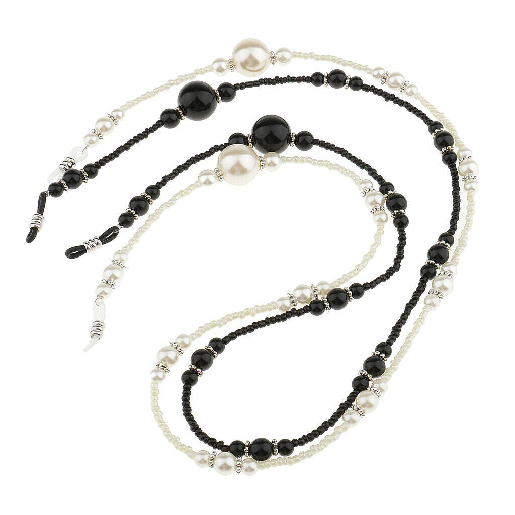 2Pcs Glasses Strap Chain Sunglasses String for Men Women, Adjustable Eyeglass