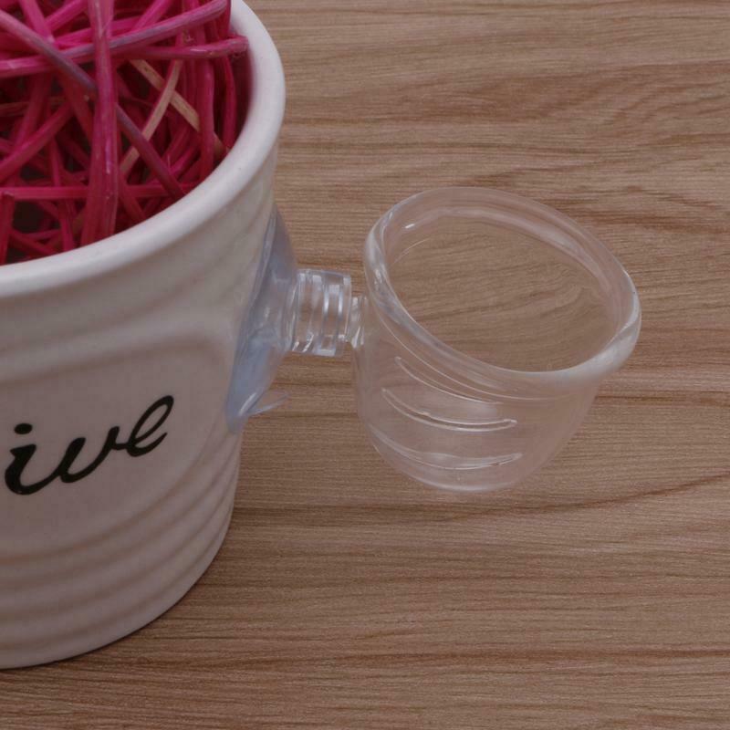 Aquarium Tank Glass Bubble Plant Crystal Fish Feeding Feeder Glass Cup Basin New