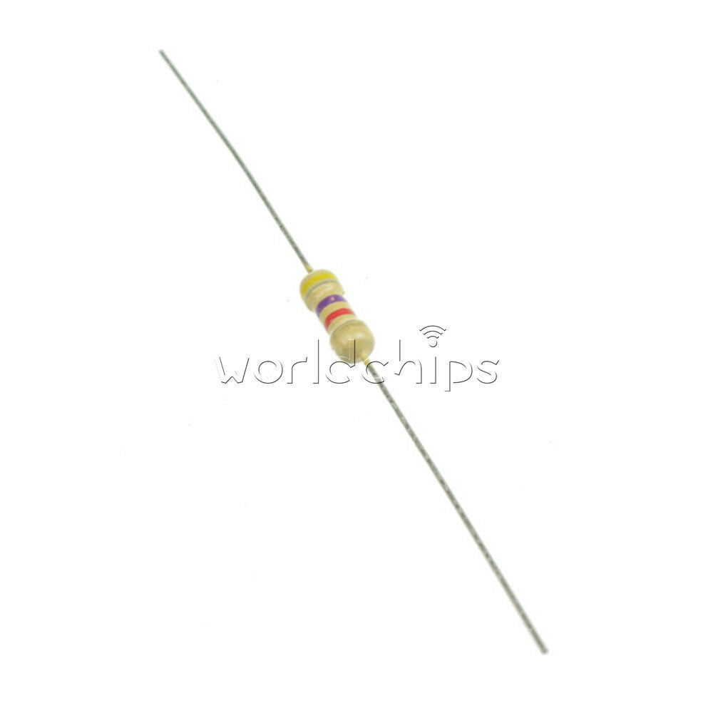 1000PCS 4K7 Ohms 4.7K 1/4W 0.25W 5% Carbon Film Resistors  Resistance