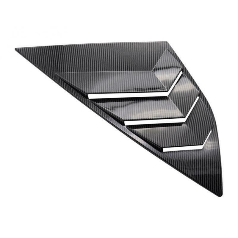 2Pcs ABS Rear Window Side Louvers Vent For Ford Focus ST RS MK3 Hatchback