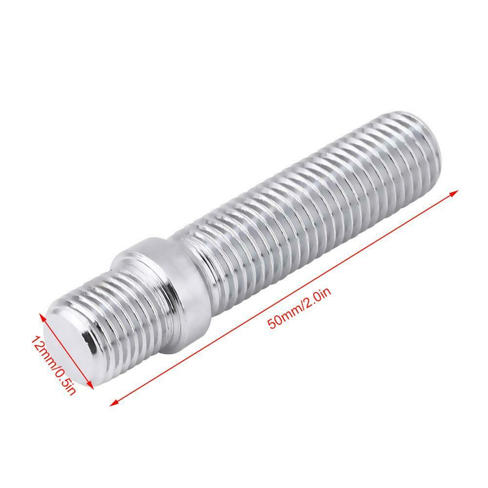 20Pcs 50mm Extended Wheels Stud 12x1.5 to 12x1.5 Screw Adapter for A4 1998-2008