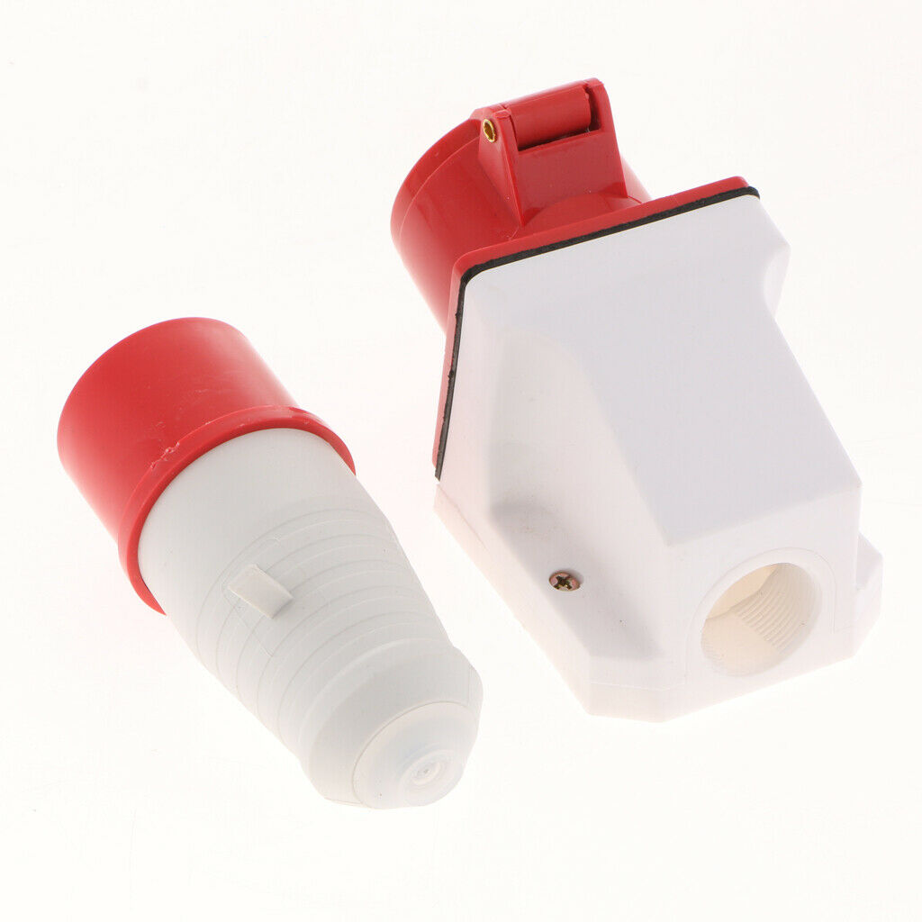 380V-415V 16A Waterproof Male And Female Connectors 3P+E IP44 6H Plug Socket