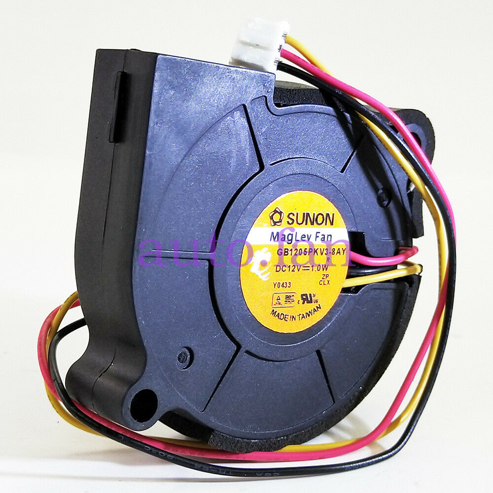 For SUNON GB1205PKV3-8AY DC12V 1.0W 3Pin Maglev Cooling Fan
