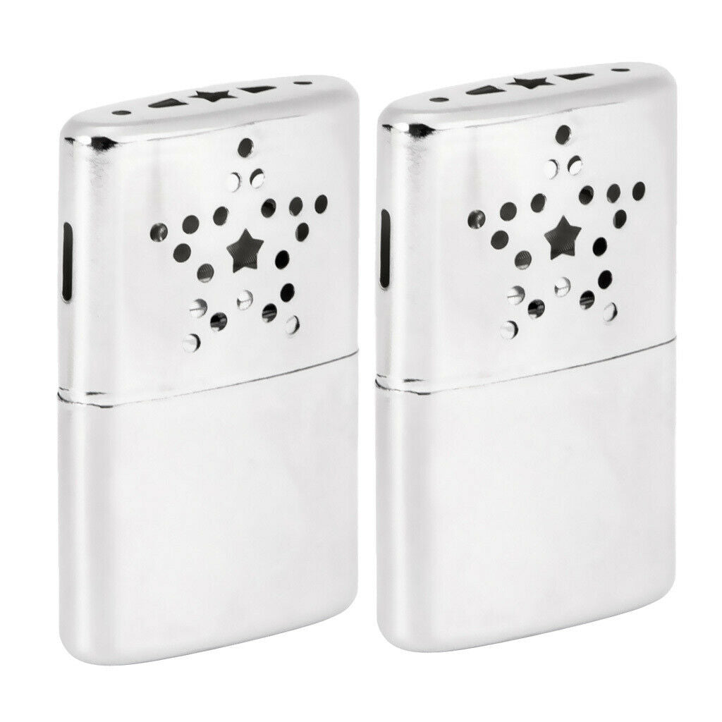 2x Pocket Heater Mini Hand Warmer Reusable Handwarmer 24 Hour w/ Warming Bag