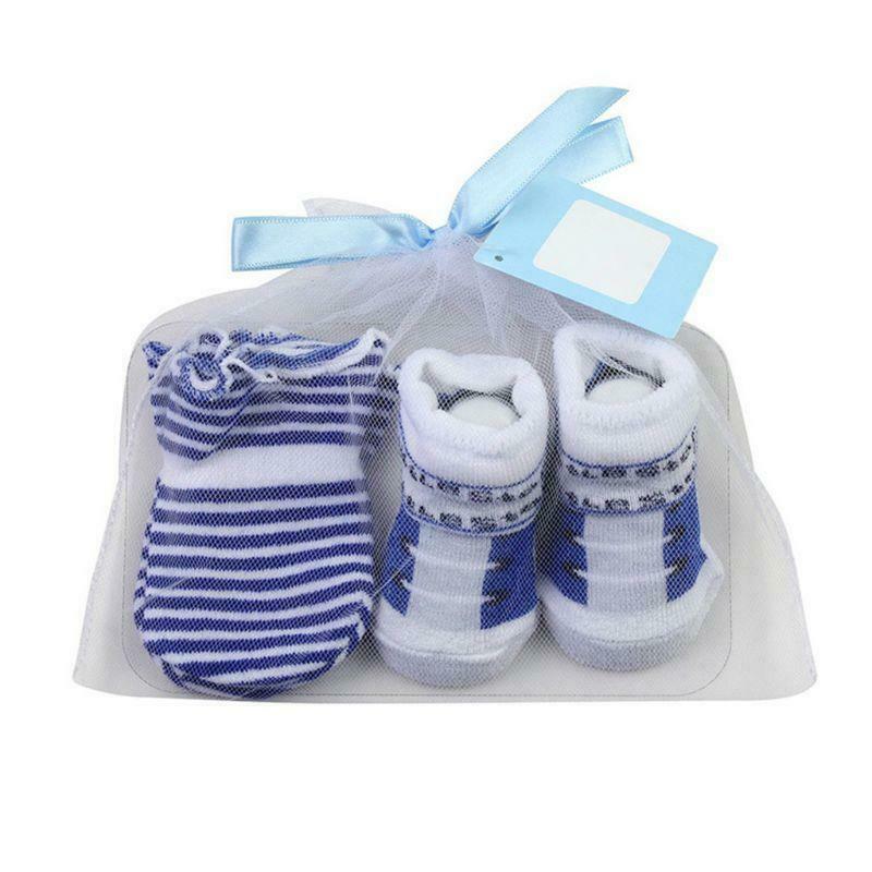 Baby Socks+Anti-Scratch Gloves Set for Baby Boys Infant 0-6 Months Newborn Gifts