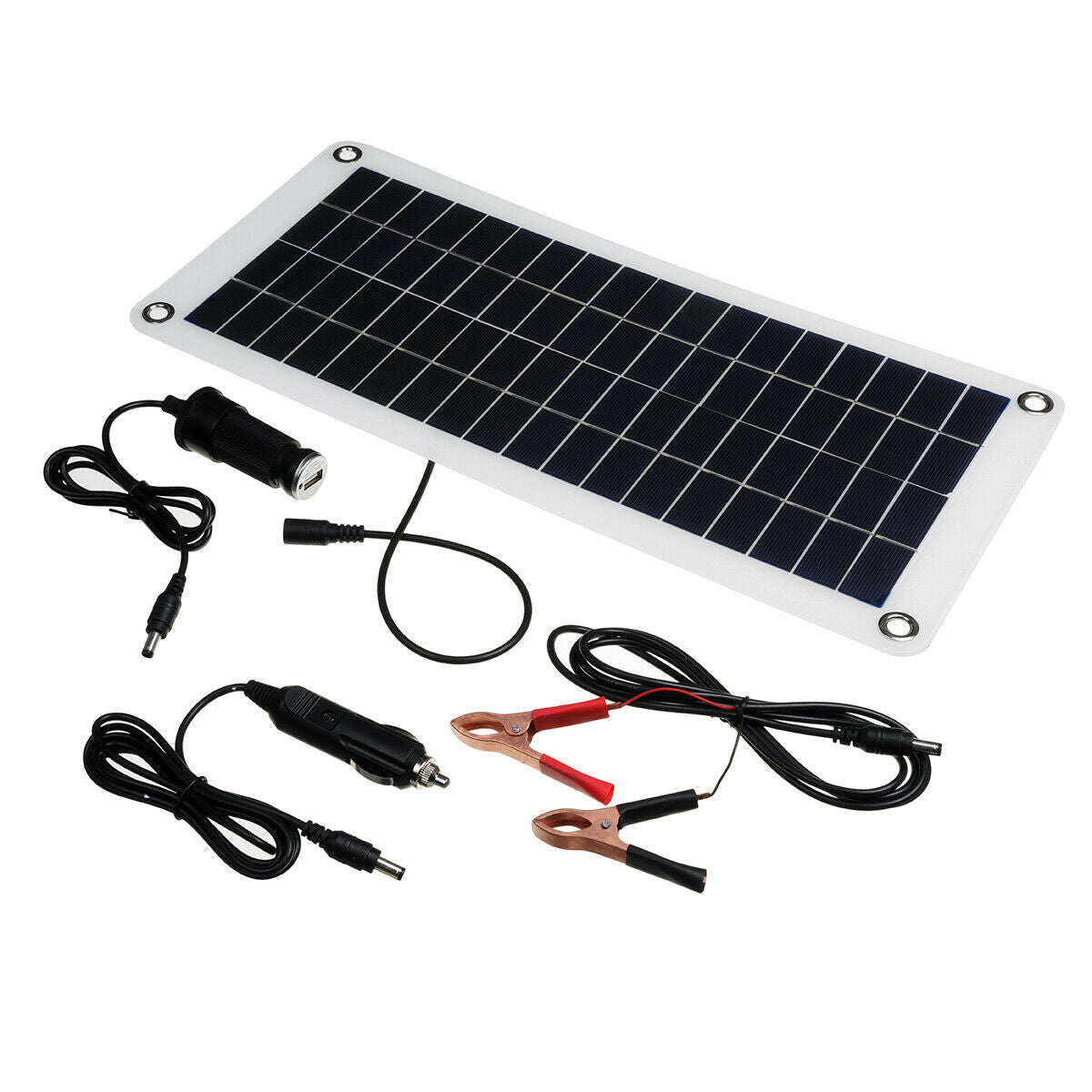 50W 18V USB Flexible Solar Panel Battery Charger Kit Car NEW Sunpowe ï¼G #F