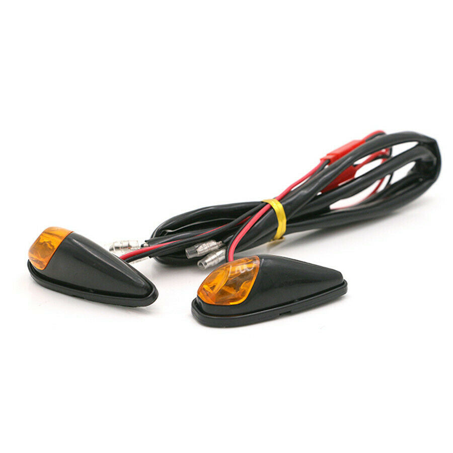 12V DC Amber Turn Signal Blinker Indicator Light For Motorcycle Bike Scooters