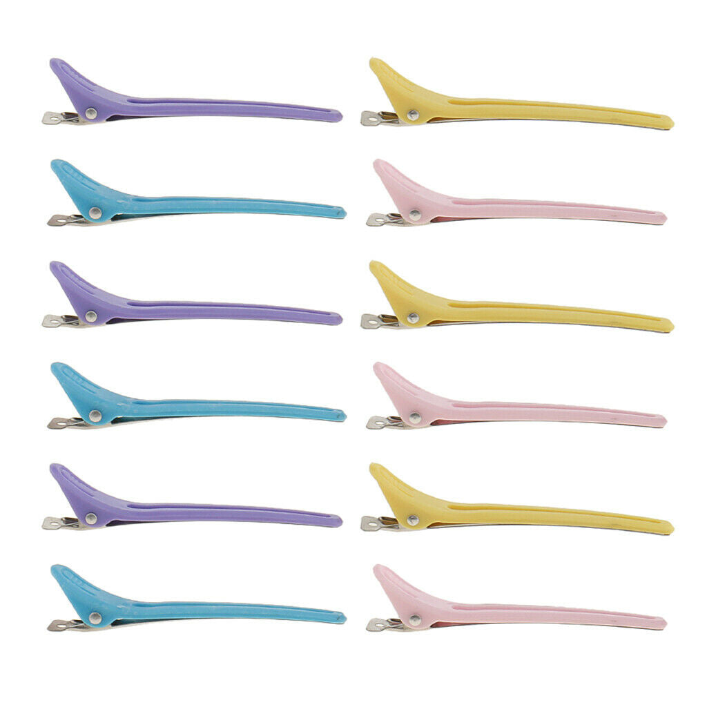 12pcs. Compartment clips hairdresser hair clips hair clips hair styling