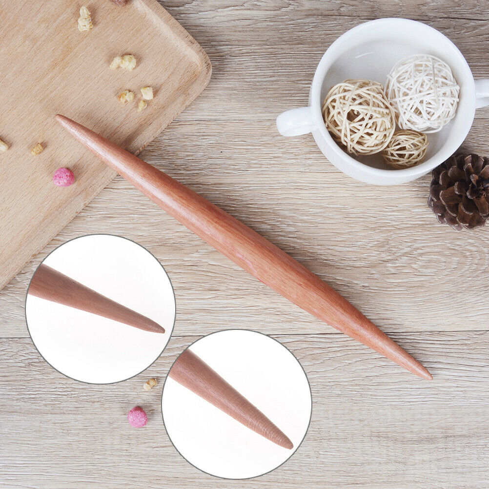 1Pcs non stick long wooden handle rolling pin dumplings fondant cake baki.l8