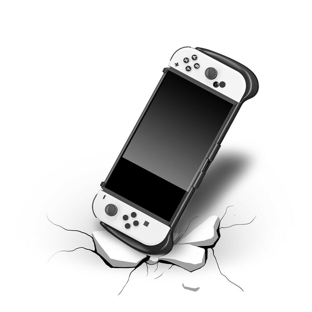 For NS Switch OLED Game ConsoleCover Hand Grip with Stand+Card Storage Holder
