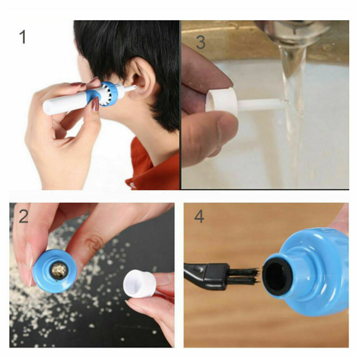 Electric Vacuum Earwax Cleaner Suck Vibration Ear Spoon Removal Tool Painless