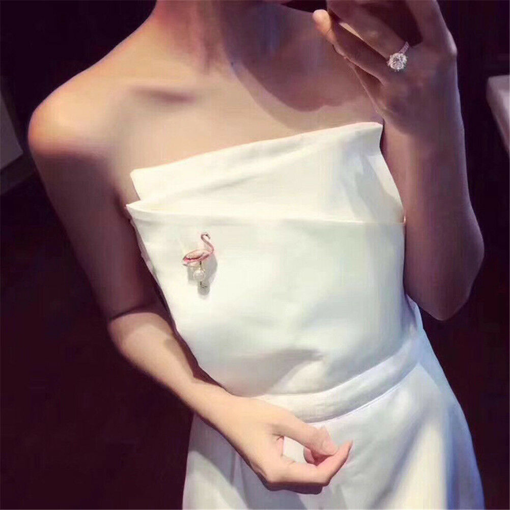 Elegants Flamingo Brooches Unisex Women &Men Brooch Pin  Dress Coat Jewelr.l8