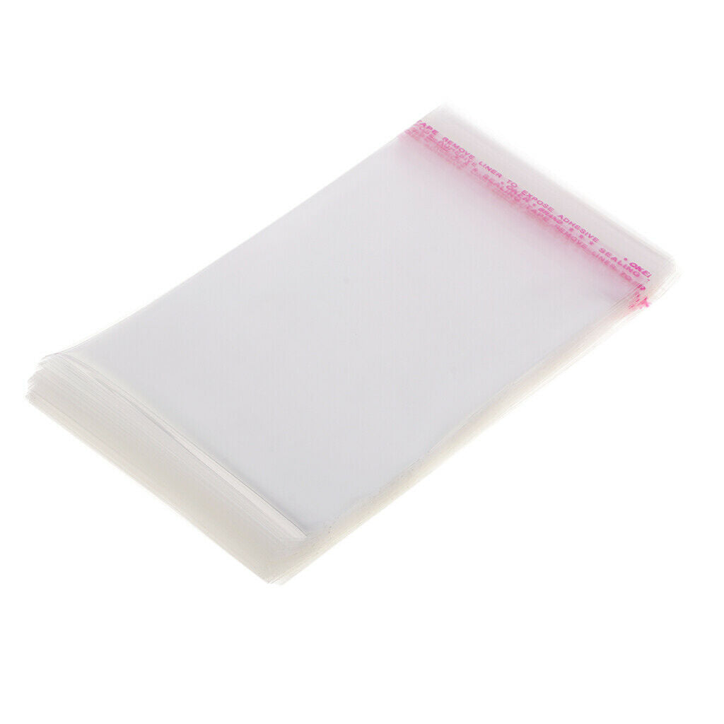 100Pcs Mini Plastic Clear Grip Seal Bags Self Resealable  Bag 8x12cm