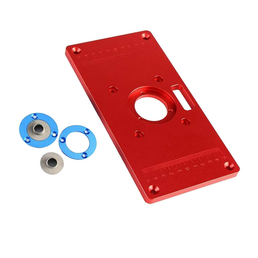 Alloy Router Table Aluminum Insert Plate With 2pcs Router Insert   Tool 2