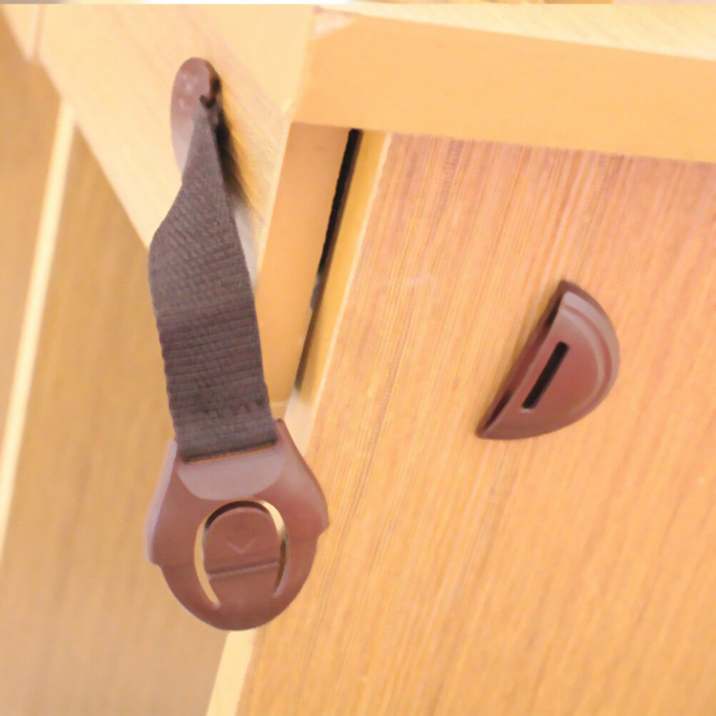 5Pcs/lot cabinet door drawers refrigerator toilet safety locks for kids baby_DD