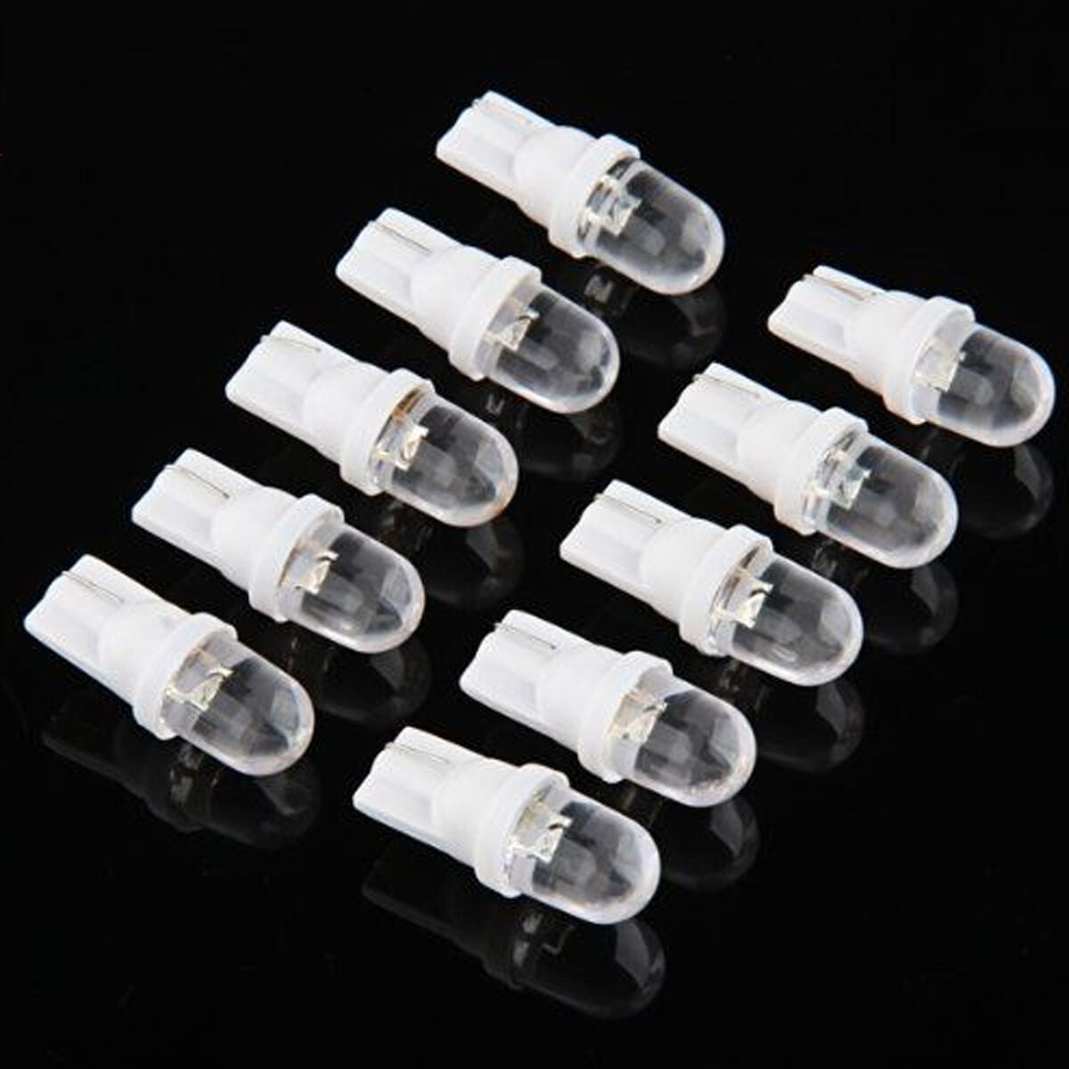 10Pcs 12V 5W T10 194 168 158 W5W 501 White LED Side Car Wedge Light Lamp Bulb