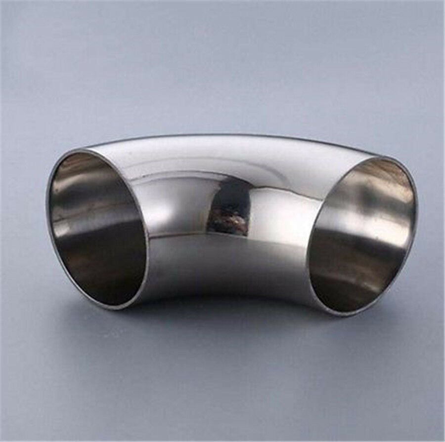 2.5'' 63mm OD Stainless Steel Exhaust Weld 90 Degree Bend Elbow Pipe Fitting Kit