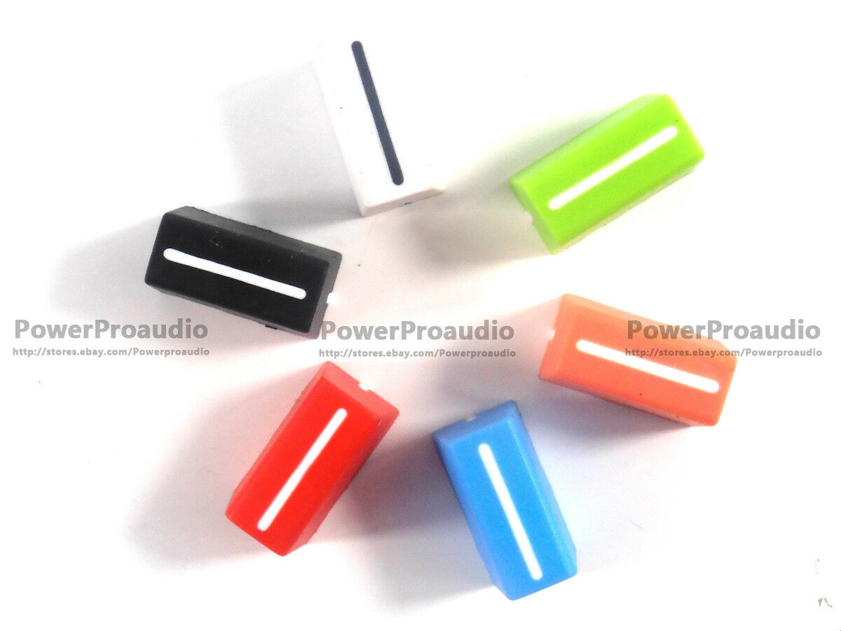 6 pcs Fader Cap Straight Slide Potentiometer Cap For RANE TTM-54 56 57 61 68