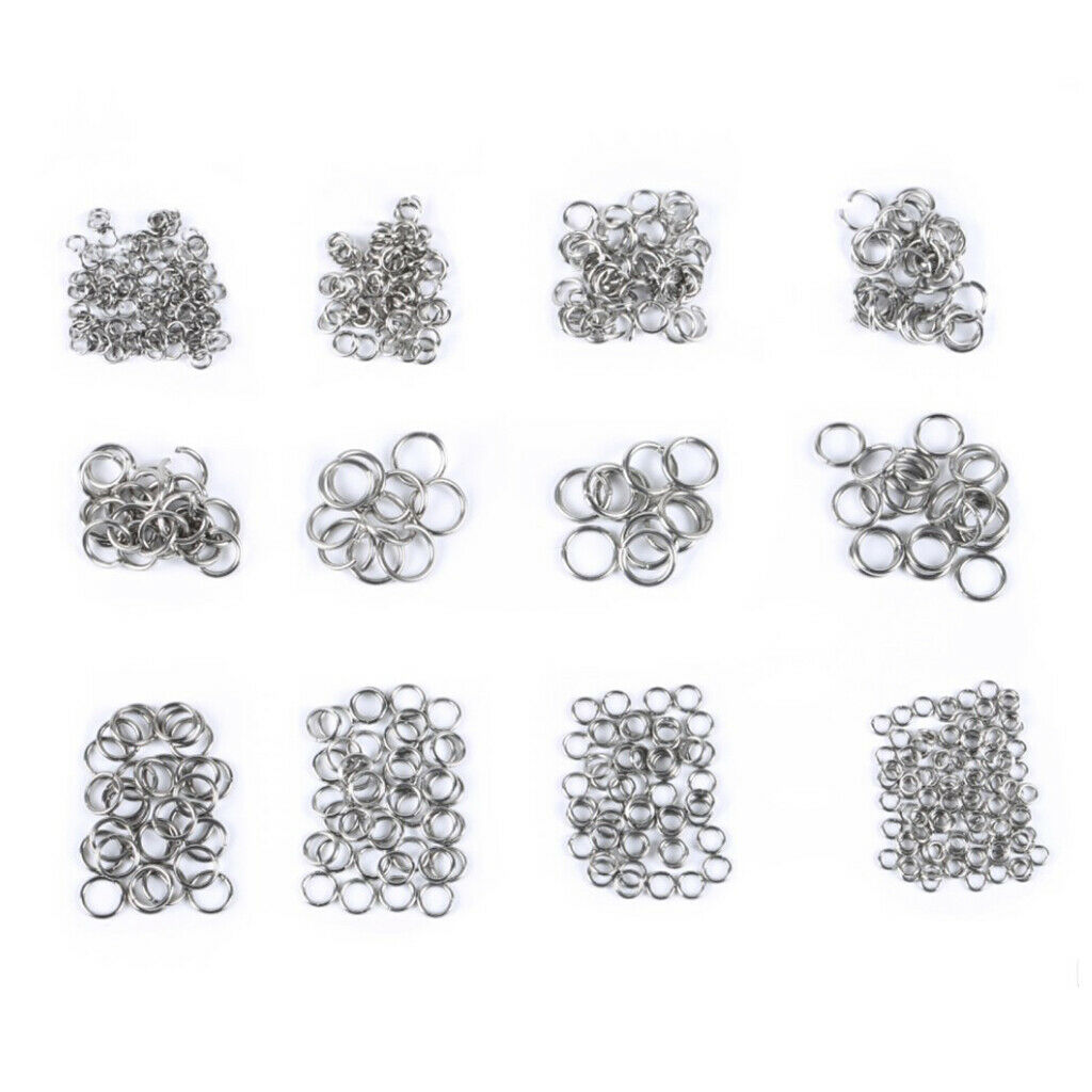 500 lot Assorted Open Jump Rings Box Connector DIY Jewelry Making Findings