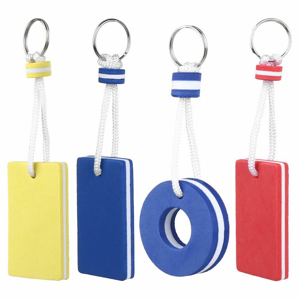 Water Floating Keychain Sailing Fishing Keyring Key Pendant Pool Parts