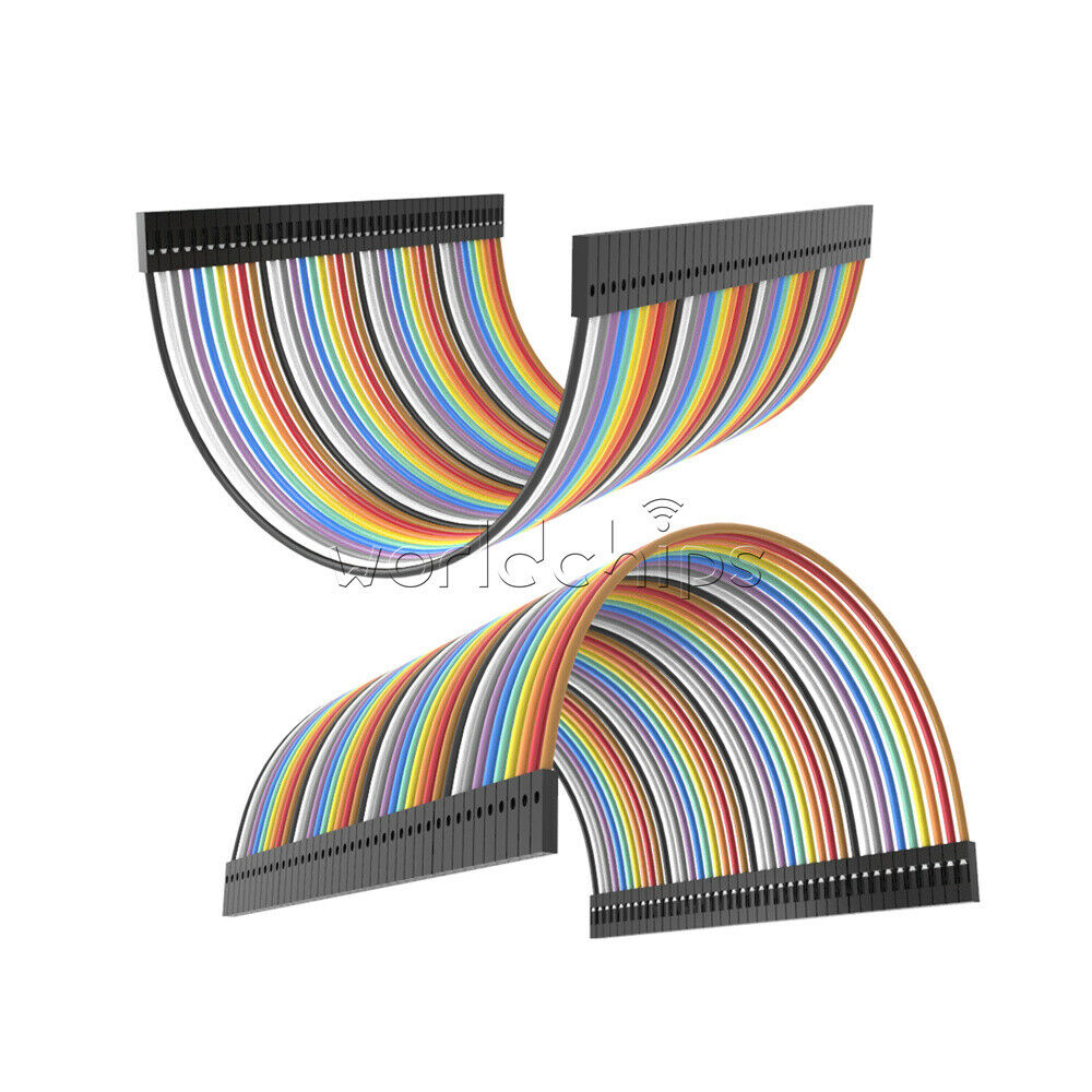 40PCS 10cm Dupont Wire Jumper Cables  Female To Female 1P-1P For Arduino