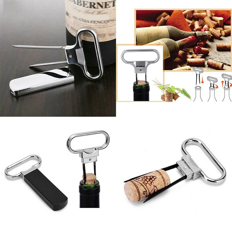 Red Wine Bottle Opener Pumps Cork Out Tool HandheldCork Pull.l8
